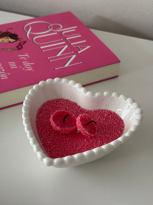 Vela Arena + Recipiente corazón M